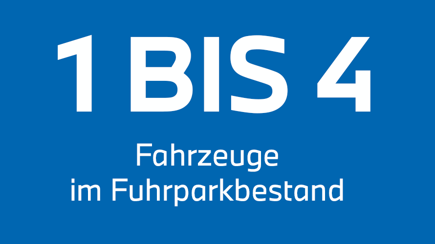 1 bis 4 Fahrzeuge