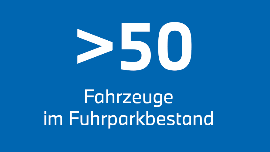 Mehr als 50 Fahrzeuge