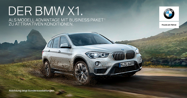 DER BMW X1. ALS MODELL ADVANTAGE MIT BUSINESS PAKET* 